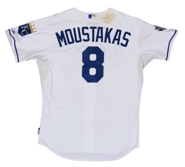 2012 Mike Moustakas Game Worn Kansas City Home Jersey (MLB Authenticated)